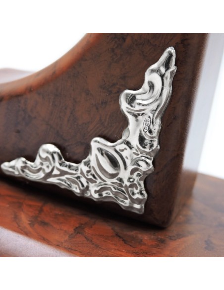 Cornice Portafoto Lucida Effetto Stropicciato cm 18x24 in Argento 