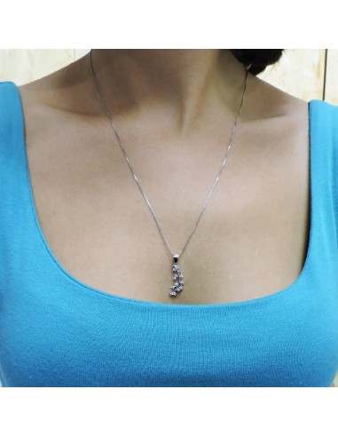 Collana con Ciondolo Foglia in Argento 925 e...