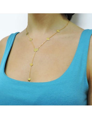 Gold Plated Sterling Silver Hearts Necklace 