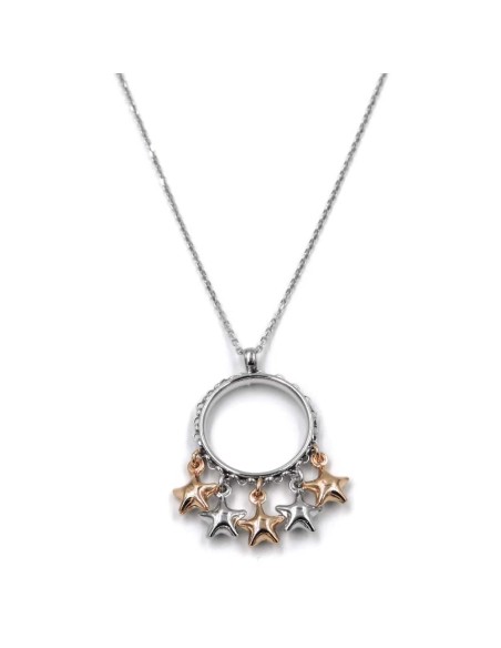 Stars Ring Sterling Silver Necklace 