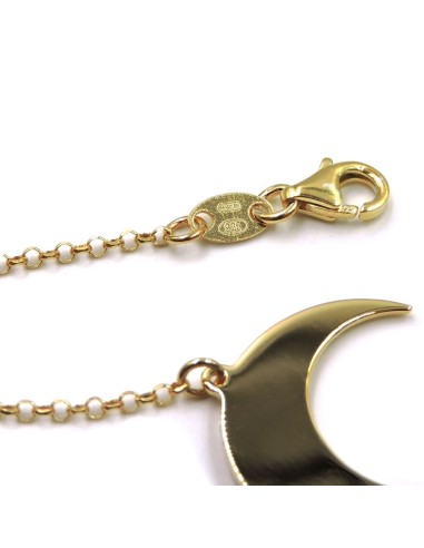 Gold Plated Sterling Silver Moon Bracelet 