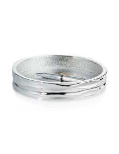Silver Coated Resin Round Empty Poket Tray