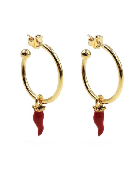 Orecchini Fiore in Argento 925 Con Zirconi Bianchi By Taitù