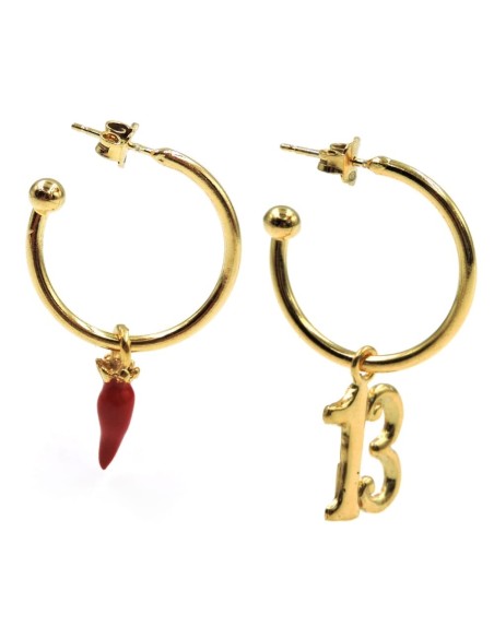 Superstitious Hoop Earrings 