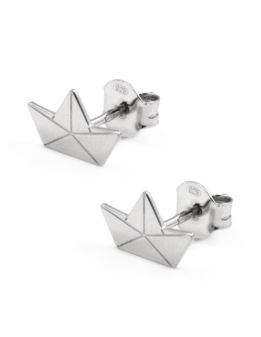 Sterling Silver Origami Earrings