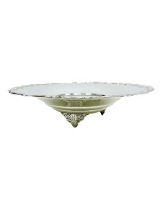 800 Sterling Silver glossy bon bon bowl with legs and... 2