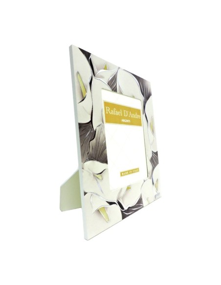 Holzbilderrahmen mit Calla-Lilie 13 x 18 cm