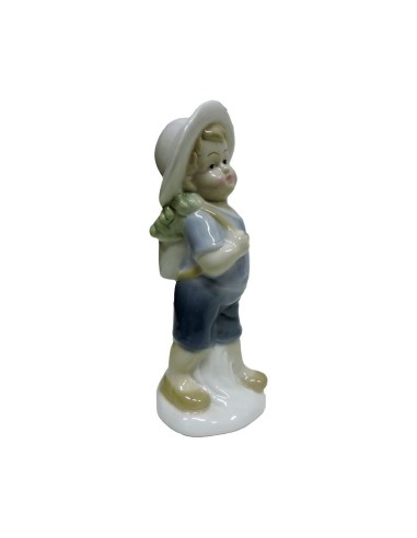 Scultura Piccolo Esploratore in Fine Porcellana...