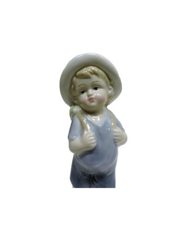 Scultura Piccolo Esploratore in Fine Porcellana...