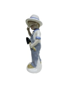 Scultura Piccolo Contadino in Fine Porcellana Lucida by... 2