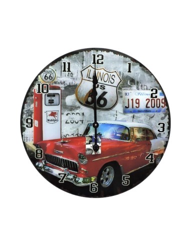  Wall Clock in Glass Sixty Six by Mauro Ferretti