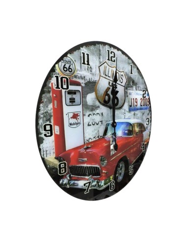  Wall Clock in Glass Sixty Six by Mauro Ferretti