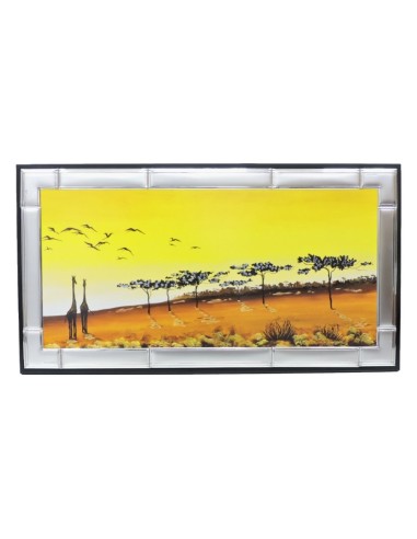 Framework on Wood Savannah with Silver Laminate Frame by Re Argento 