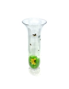 Blown Glass Vase with 925 Sterling Silver Applications  2