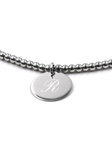 Bracciale Rosario Boules Grandi Argento 925 Rodiato 