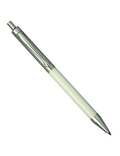 Penna a Sfera in Argento 925 e Plastica Bianca