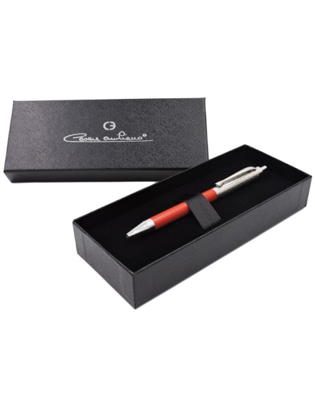 Penna a Sfera in Argento 925 e Plastica Rossa