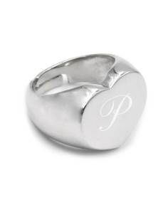 Customizable Big Heart Chevalier Ring 
