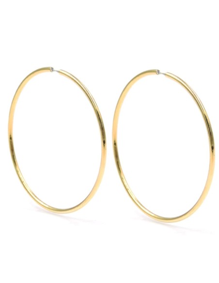 925 Sterling Silver Classic Hoop Earrings 