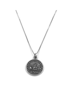 500 Lire Sterling Silver Necklace 