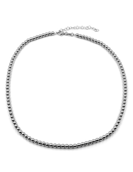 Collana Palline Lucide in Argento 925 