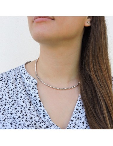Collana Palline Lucide in Argento 925 