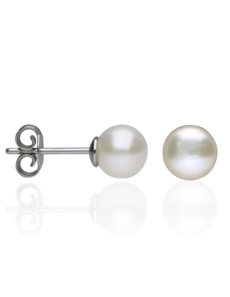 Orecchini Perle con Montatura in Argento 925 