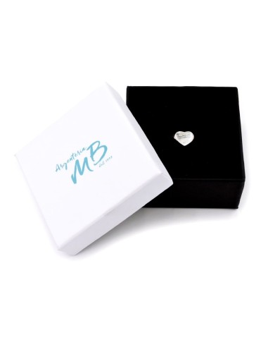 Sterling Silver Heart Shaped Chevalier Ring 