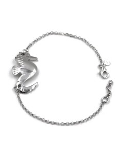 Seepferdchen-Armband aus 925er Sterlingsilber
