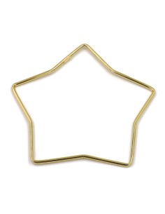 Gold Plated Sterling Silver Star Bangle Bracelet  2