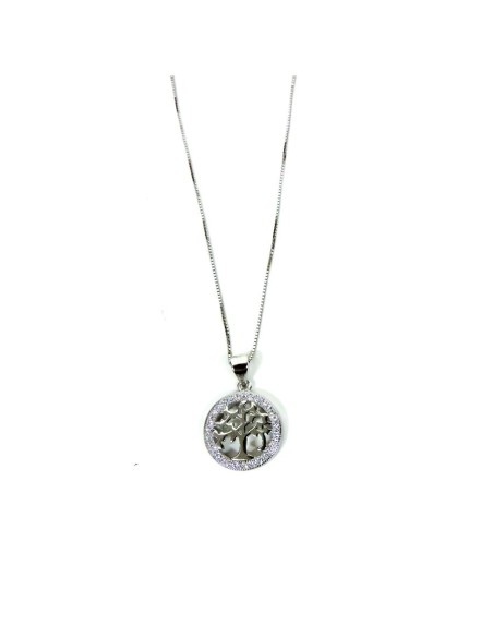 925 Sterling Silver Necklace with Tree of Life Pendant 