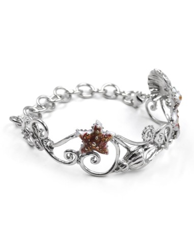 Bracciale Semirigido Tema Marino in Argento 925...