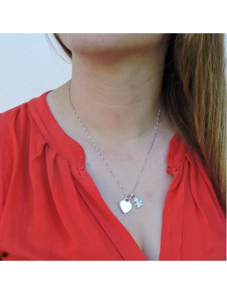 Customizable Heart Baby Girl Necklace 
