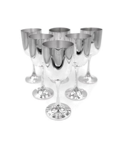 Calici Acqua in Argento Set da 6 