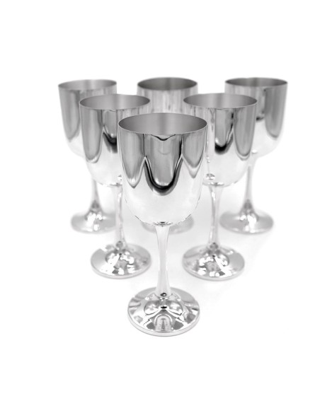 Silberne Wassergläser 6er-Set