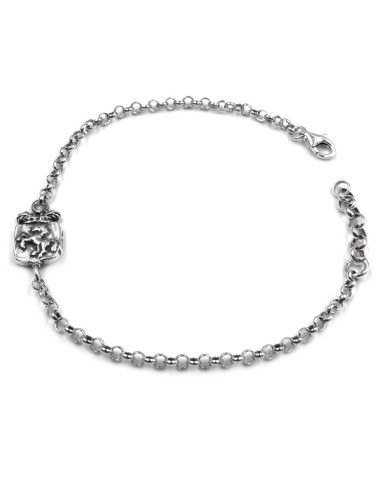 Bracciale Boules con Cuore Turchese Donna in...