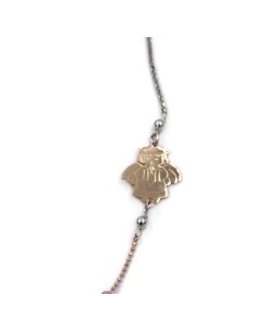 Bracciale Catena Donna in Argento 925 Rodiato con... 2