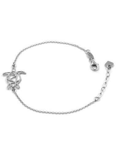 Bracciale Catena Donna in Argento 925 Rodiato...
