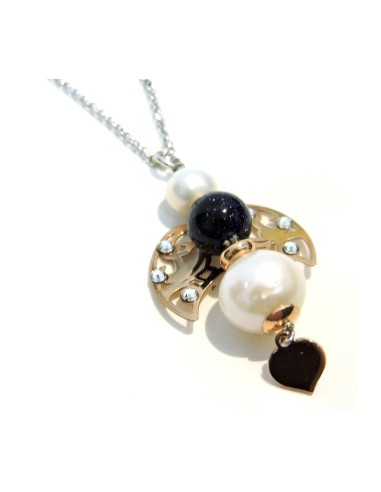 925 Sterling Silver Necklace Cherub Pendant...