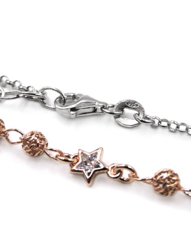 Two Tone Sterling Silver Necklace with...