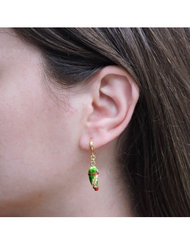Orecchini Fiore in Argento 925 Con Zirconi...