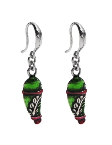 Orecchini Fiore in Argento 925 Con Zirconi...