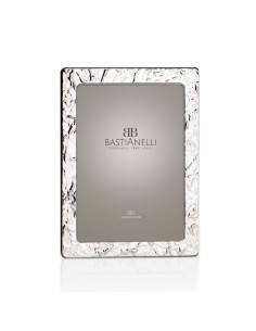925er Sterlingsilber-Fotorahmen mit Welleneffekt, 10x15