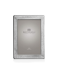 925er Sterlingsilber-Fotorahmen mit Gravierten Blumen, 13x18