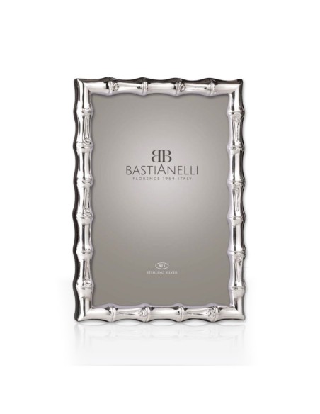 925 Sterling Silver Photo Frame Bamboo 4x6 