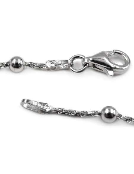 Collana con Madonnine Smaltate Multicolore in Argento 925