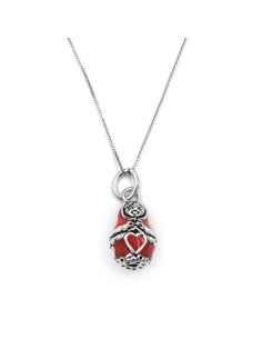 Collana Matrioska in Argento Smaltato