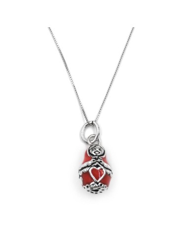 Bracciale Catena Donna in Argento 925 Rodiato...