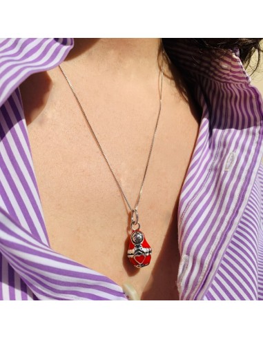 Collana Matrioska in Argento Smaltato