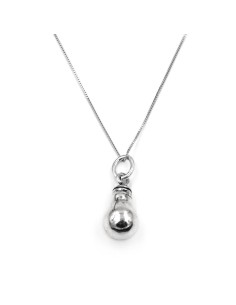Collana con Ciondolo Lampadina in Argento 